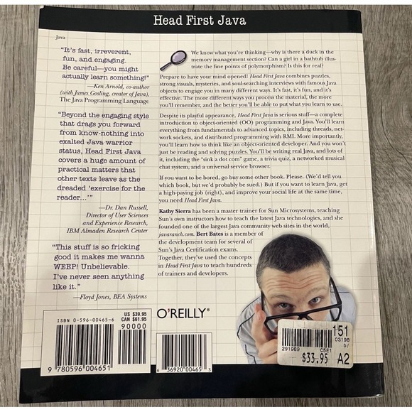 Head First Java O Reilly 2003 First Edition Your Brain On Java A Learners‎ Guide - Picture 3 of 8